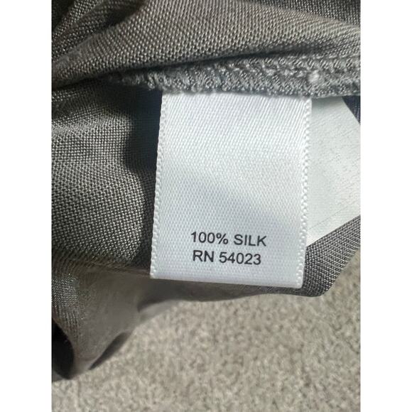 Banana Republic 100% Silk Dress Womens Size 4 Gray Sleeveless Career Stretchy - Picture 6 of 8